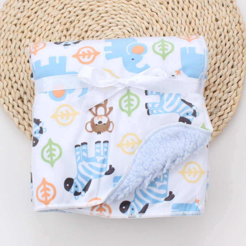 Soft Cartoon Baby Blanket | Cosy Newborn Swaddle for Boys & Girls