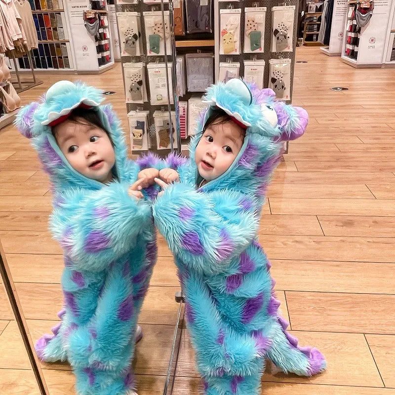 Cute Animal Baby Jumpsuit | Hooded Zip-Up Romper for Boys & Girls