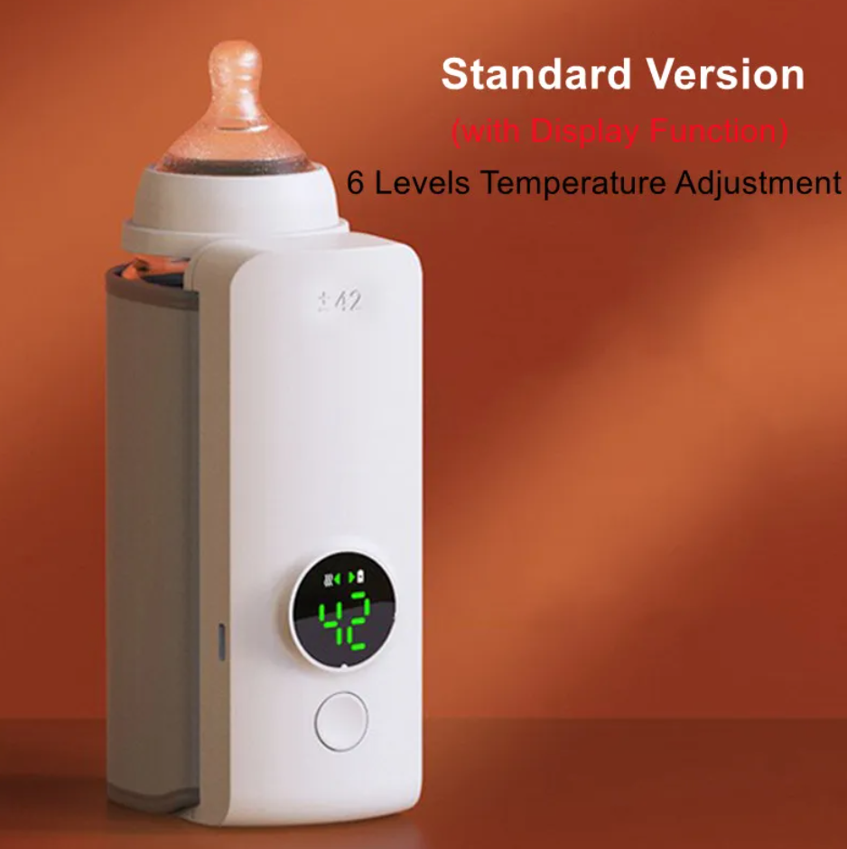 Portable Wireless Baby Bottle Warmer | USB Rechargeable Travel Milk Warmer