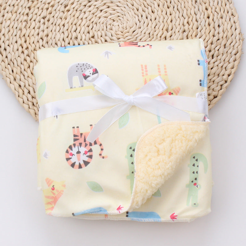 Soft Cartoon Baby Blanket | Cosy Newborn Swaddle for Boys & Girls