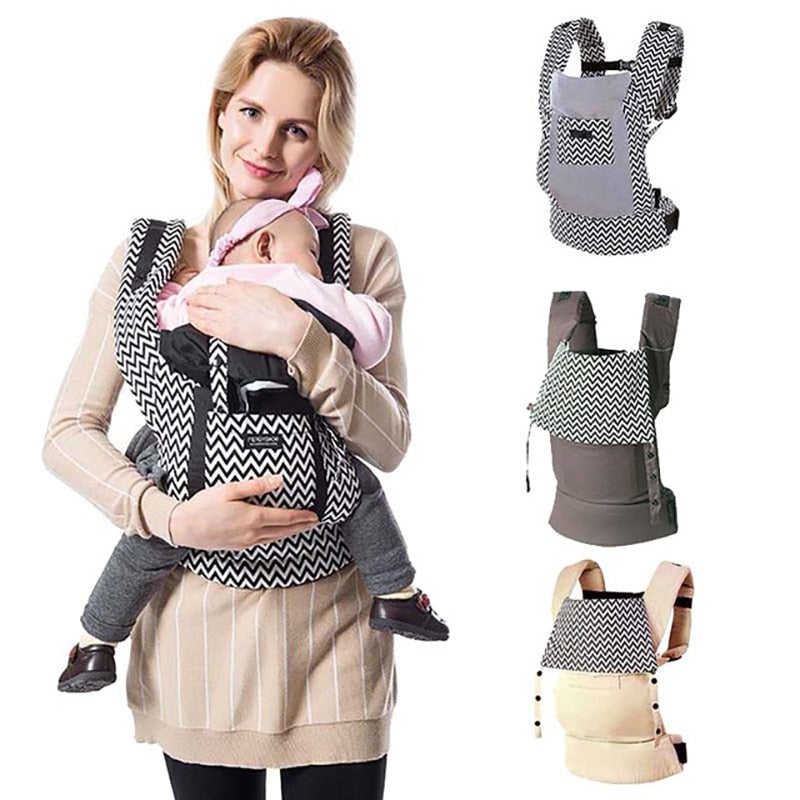 Compact Baby Carrier with Storage Bag | All-Season Ergonomic Carrier