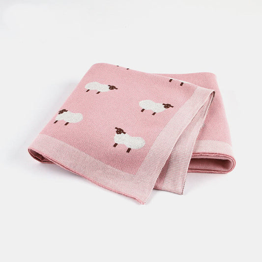 Windproof Baby Sheepskin Blanket Cover
