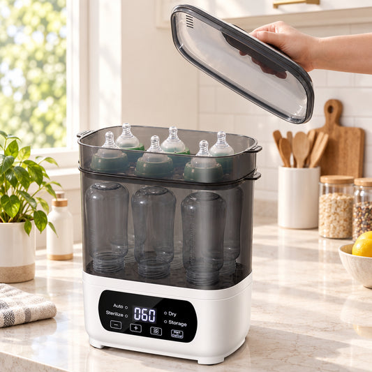 AMZBABYCHEF 4-in-1 Baby Bottle Sterilizer and Dryer