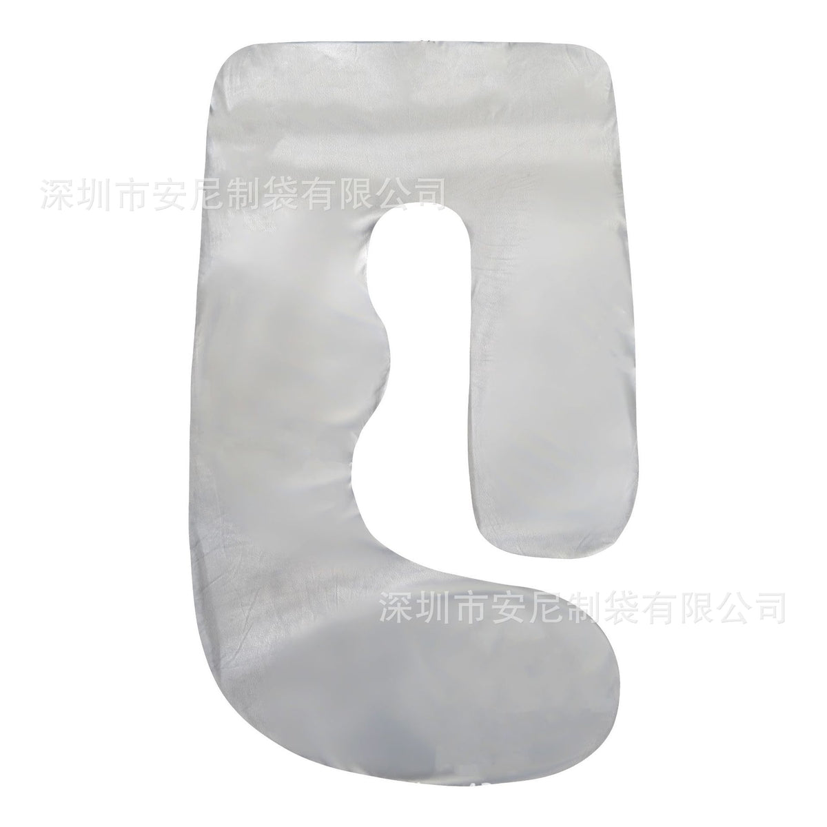 J-Shaped Pregnancy Pillow | Full Body Support Maternity Pillow with Velvet Cover