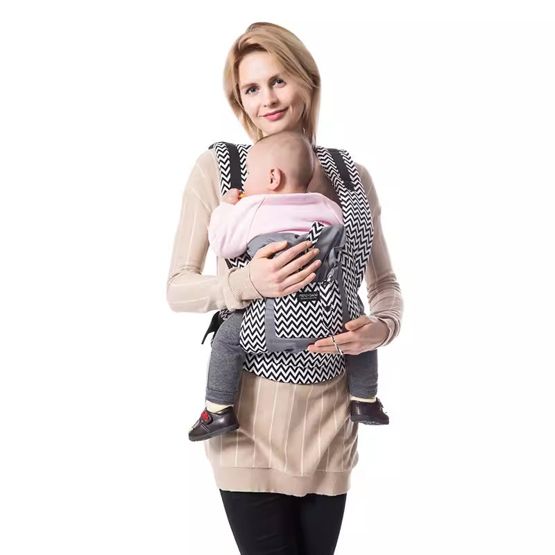 Compact Baby Carrier with Storage Bag | All-Season Ergonomic Carrier