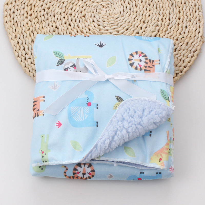 Soft Cartoon Baby Blanket | Cosy Newborn Swaddle for Boys & Girls