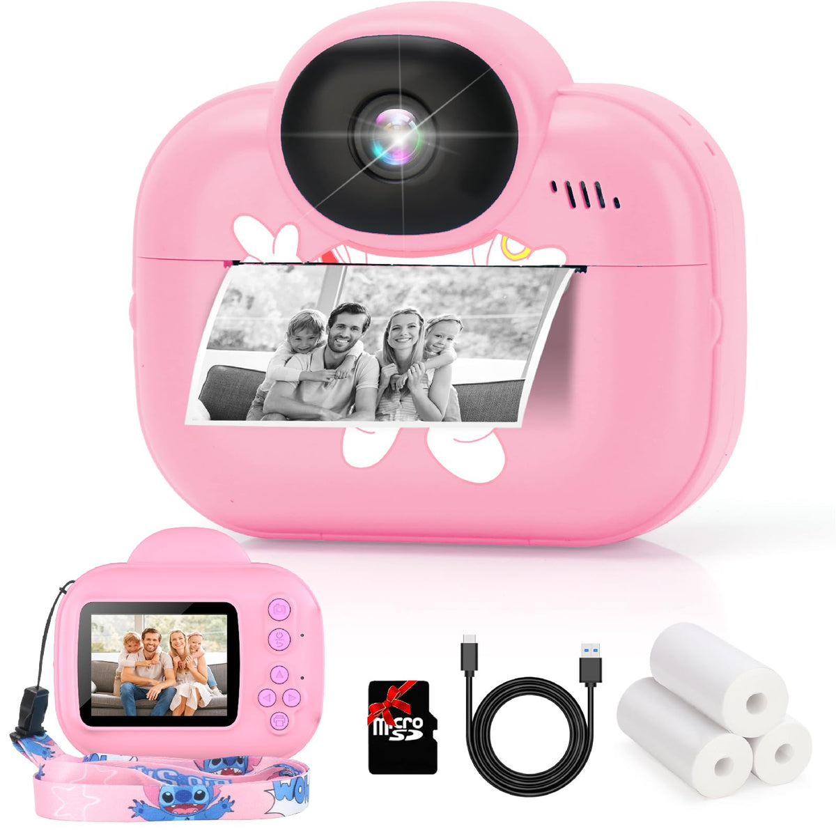 Trayoo Kid's Instant Print Camera - Pink