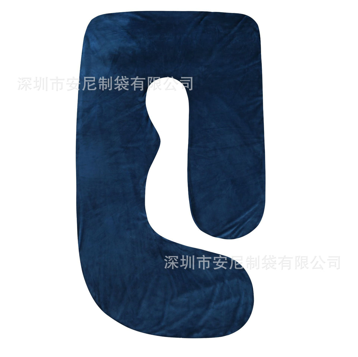 J-Shaped Pregnancy Pillow | Full Body Support Maternity Pillow with Velvet Cover