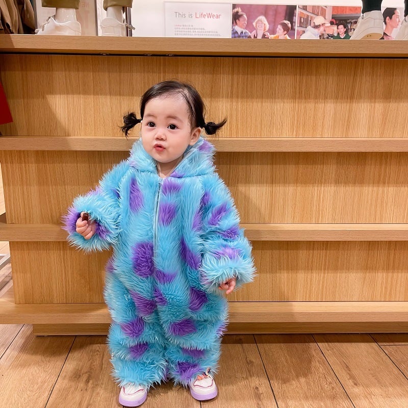 Cute Animal Baby Jumpsuit | Hooded Zip-Up Romper for Boys & Girls