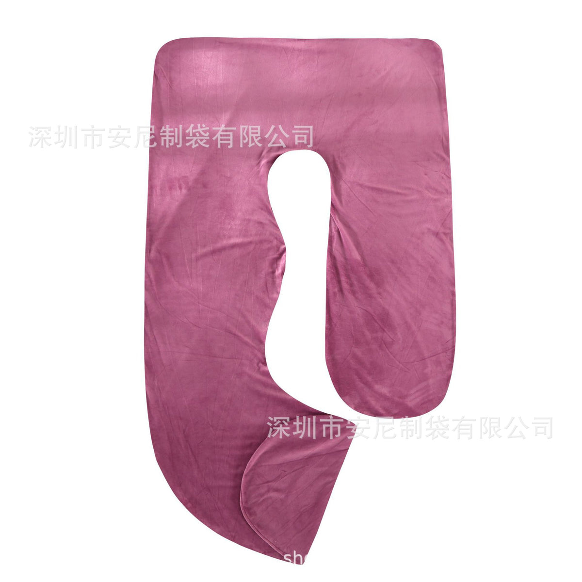J-Shaped Pregnancy Pillow | Full Body Support Maternity Pillow with Velvet Cover