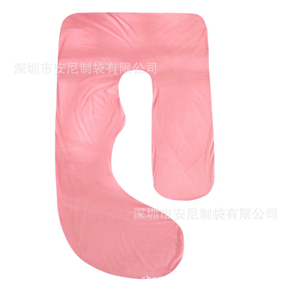 J-Shaped Pregnancy Pillow | Full Body Support Maternity Pillow with Velvet Cover