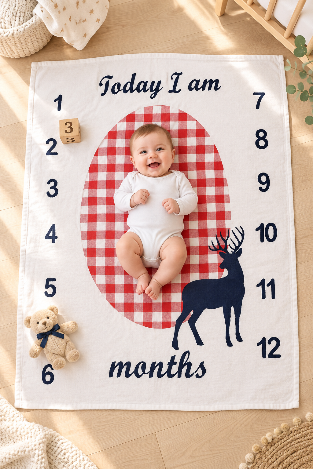 Milestone Baby Blanket Lifestyle